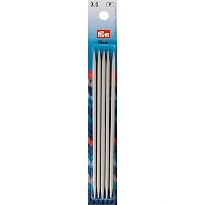 Imagen de Agujas de punto para medias y calcetines (acero inoxidable, 15 cm 30 cm, 3,5/15 cm)