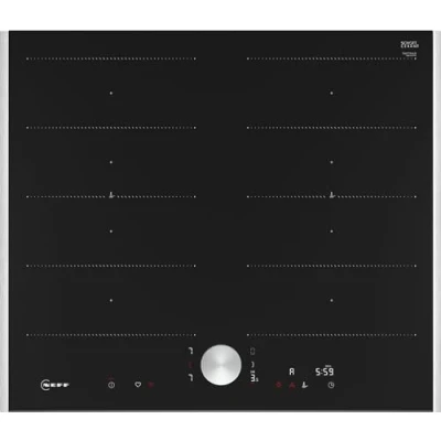 Imagen de NEFF T66TTX4L0 Placa de inducción N90, vitrocerámica autosuficiente, 60 cm ancho, Twist Pad, Flex Induction, Home Connect, Smart Hood Automatic, color negro