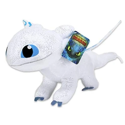 Imagen de HTTYD Plush Dragon Desdentado Toothless Furia Nocturna Negro 40cm Brilla en la Oscuridad