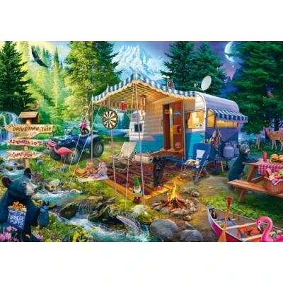Imagen de Schmidt Spiele 58575 Jeff Haynie Puzzle (1000 Piezas), diseño de Caravana en Las montañas, Multicolor
