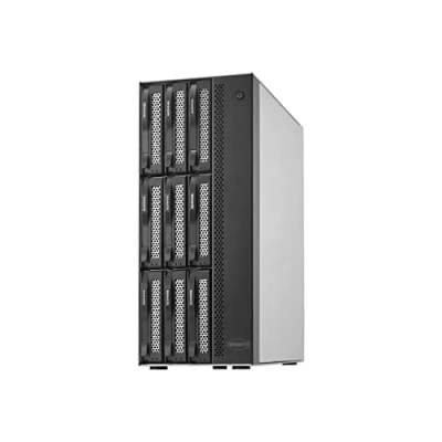 Imagen de TERRAMASTER T9 450 9Bay NAS Storage Almacenamiento en Red de Alta Velocidad con CPU Atom C3558R Quad Core, 8GB Memoria DDR4, Interfaces duales SFP+ 10GbE, Puertos 2.5GbE