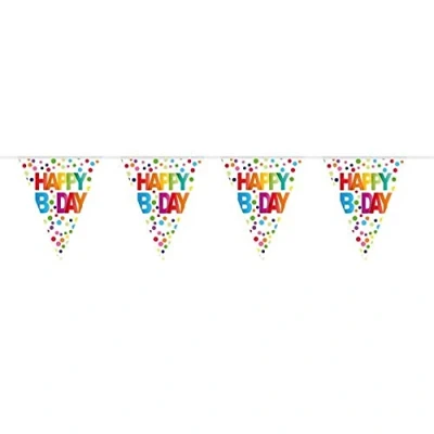 Imagen de Folat Guirnalda Feliz cumpleaños Bunting con Puntos 10 m