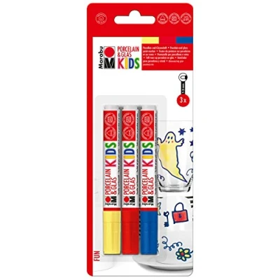 Imagen de Marabu 0125000000082 Azul, Rojo, Amarillo 3pieza(s) rotulador Juguete de pintura (Azul, Amarillo, Multicolor, 3 Colores, 1 mm, 160 C) , color, modelo surtido