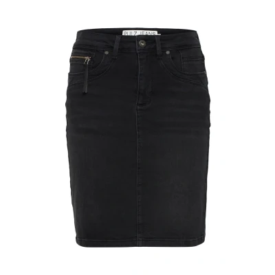 Imagen de PULZ Falda de tubo, Mujer, Talla: 34, Black denim