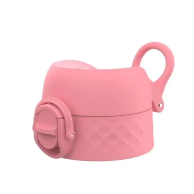 Imagen de ion8 Tapa De Botella agua OneTouch 2.0 a Prueba fugas, Sin BPA, Pequeña, Flor Rosa