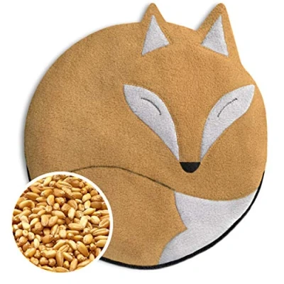 Imagen de SACO TÉRMICO Leschi de semillas para microondas/para el dolor estómago/Animal: Zorro Luca, beige