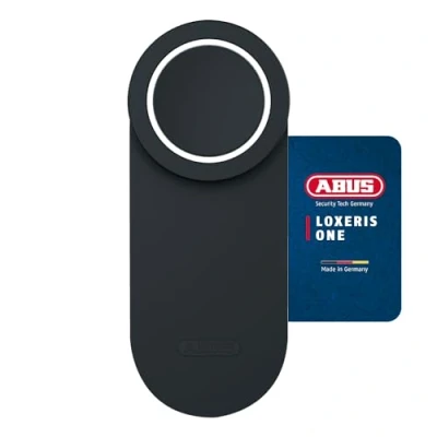 Imagen de ABUS Loxeris One Accionamiento de cerradura puerta inteligente para abrir y cerrar la entrada mediante aplicación, electrónica con control acceso, fácil montaje sin tirar