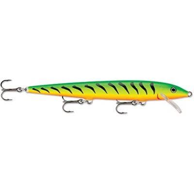 Imagen de Rapala Señuelo de Pesca Original Floater Material con Cuerpo Balsa Agua Dulce Profundidad Nado 1,2 1,8m 11cm/6g Hecho en Estonia Firetiger