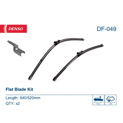 Imagen de Limpiaparabrisas Denso Flat DF 049 Sin marco AUDI: A6 C7 Berlina, Avant, A7 Sportback
