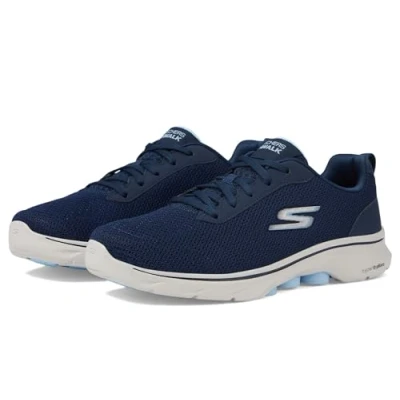 Imagen de Skechers Clear Path, GO Walk 7 Transparente Mujer, Tela Azul Marino Ribete Claro, 36 EU