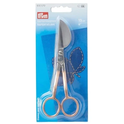 Imagen de Prym Appliqué Tijeras (15,24 cm), color oro rosa