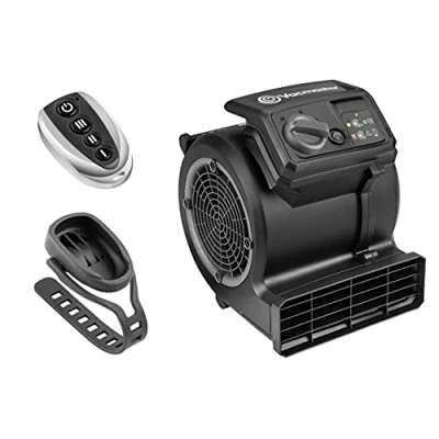 Imagen de Vacmaster AM1202R Ventilador de Suelo para Fitness y Gimnasio con Mando a Distancia, 3 velocidades Potente silencioso, Ideal Ciclismo en Interiores, Correr Entrenamientos HIIT