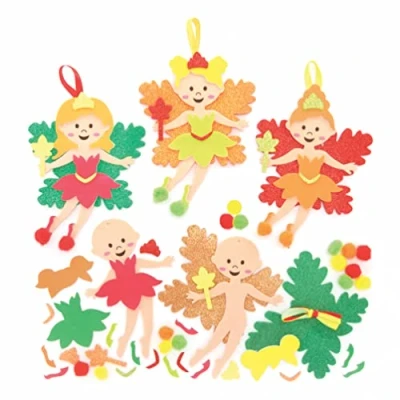 Imagen de Baker Ross FE652 Kits de Decoración Hadas Otoño Paquete 8, Haz tus propias Decoraciones para Diseñar y Exhibir, Actividades Creativas Niños