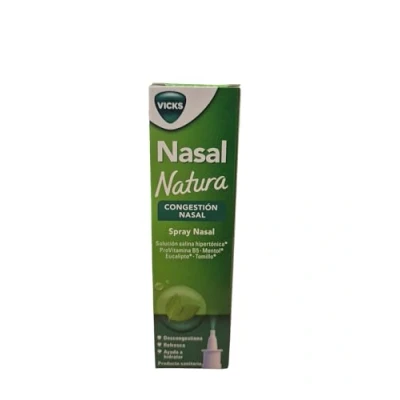 Imagen de VICKS NASAL NATURA SPRAY 20 ML[solución salina hipertónica al 3%] [ mentol, eucalipto, y tomillo]