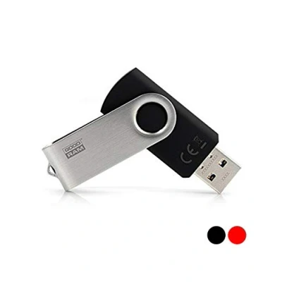 Imagen de Goodram UTS3 Unidad Flash USB 16 GB 3.0 (3.1 Gen 1) Conector Tipo A Negro Memoria (16 GB, 1), A, 60 MB/s, Girar, Negro)