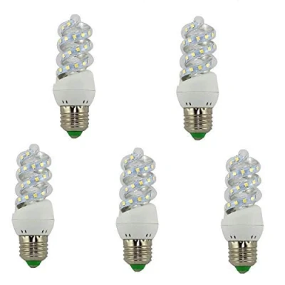 Imagen de Bombilla LED Mini Espiral E27 7W Luz Fría (6500K) (Pack5)