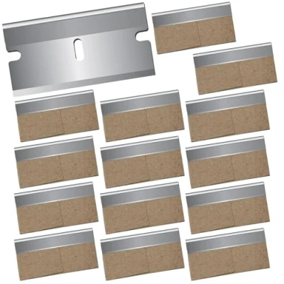 Imagen de 20 Piezas Cuchilla Vitroceramica,Cuchillas de Repuesto,Cuchillas Acero Inoxidable,Cuchillas para la Vitrocerámica,para Reemplazo Hoja Raspador,Plata,40mm x 20mm