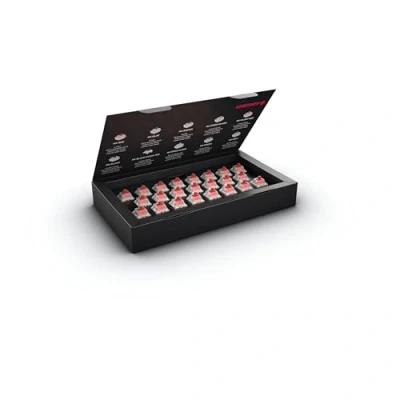 Imagen de CHERRY MX RGB SPEED SILVER switch Kit, 23 interruptores mecánicos para teclado DIY, Hot Swap o Gaming, lineal sin clic, suave y directo