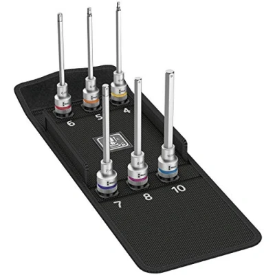 Imagen de WERA 05004210001 8740 C HF 2 Zyklop Juego de vasos punta hex.1/2&quot;, función ret.