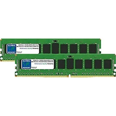 Imagen de 32GB (2 x 16GB) DDR4 2933MHz PC4 23400 288 PIN ECC REGISTRADO DIMM (RDIMM) Memoria RAM Kit para SERVIDORES/Estaciones DE Trabajo/Placas Base