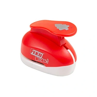 Imagen de Fixo Kids 66051. Perforadora Especial Goma EVA con Forma de Arbol Navidad. 3,8cm. Tamaño grande, Rojo