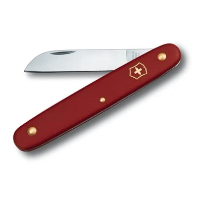 Imagen de Victorinox, Navaja para flores, Cuchillo jardinería, Profesionales, Hoja recta, rojo
