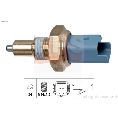 Imagen de EPS 1.860.271 Interruptor, piloto de marcha atrás Made in Italy OE Equivalent RENAULT: SCENIC 2, CLIO LAGUNA DACIA: Dokker Express, SANDERO 2