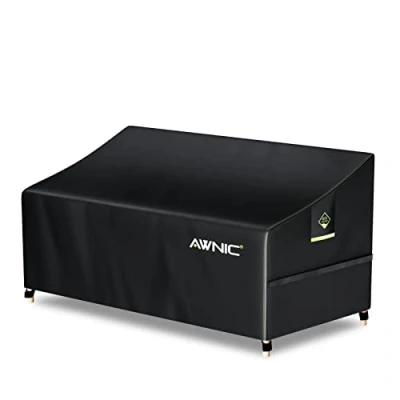 Imagen de AWNIC Funda Sofa Exterior Impermeable 2 Plazas de Muebles Jardín Resistente a los Rayos UV y al Desgarro Cubre 420D Polyestere Sillon Terraza 160x85x61/71cm