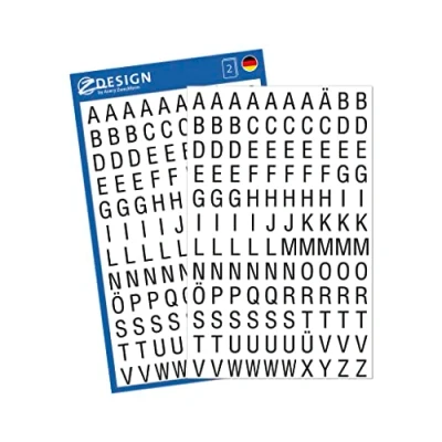 Imagen de Avery Zweckform 3720 Etiquetas de letras (A Z 6.5 mm, papel aluminio, fijación fuerte) 240 pegatinas