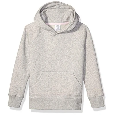Imagen de Amazon Essentials Sudadera con Capucha Niña, Gris Claro Mezcla, 10 años
