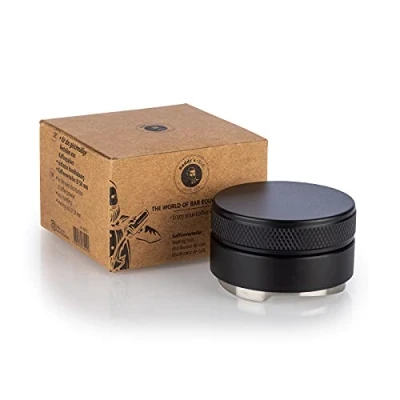Imagen de Buddy&#039;s Bar barista Edition, distribuidor de café, diámetro 53 mm, altura: 3,5 cm, herramienta nivelación para posos café expreso acero inoxidable, aluminio, accesorio