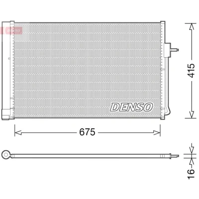 Imagen de DENSO DCN15001 Condensador con secador R 134 a OPEL: Ampera