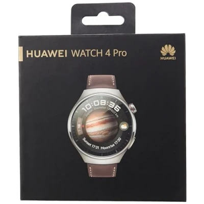 Imagen de Huawei Watch 4 Pro Smartwatch, Cristal Curvo 3D, Controla Tu Salud, Llamadas Móviles Esim, Nuevas Interacciones, duración de Batería hasta 21 días, Compatible con Android e iOS, Marrón