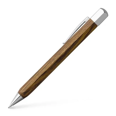 Imagen de Faber Castell Ondoro Portaminas con cuerpo en madera de roble ahumado, forma hexagonal, mina 0.7 mm