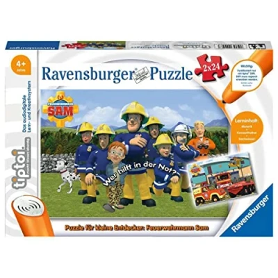 Imagen de Ravensburger Spieleverlag Sam El Bombero Puzzle, 2 x 24 Piezas, 00046