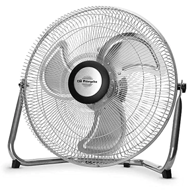 Imagen de Orbegozo PW 1240 Ventilador industrial Power Fan, inclinación regulable, aspas metálicas de 40 cm, 3 velocidades ventilación, asa transporte, 80 W