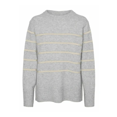 Imagen de Vero Moda Flawless Oneck GA NOOS Jersey de punto, Mujer, Talla: XS, Light grey melange