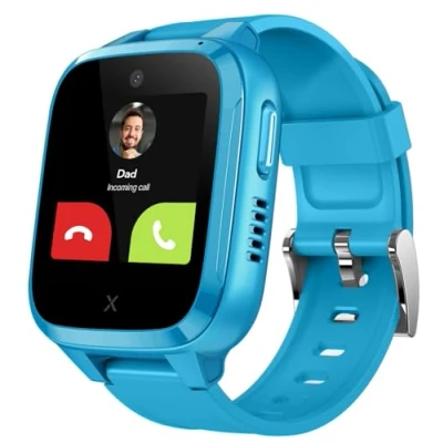 Imagen de XPLORA Kidzi Teléfono Reloj 4G para niños (con SIM) Llamadas, Mensajes, Modo Colegio, SOS, GPS, Cámara y Podómetro Incluye 3 Meses de suscripción Gratuita (Azul)