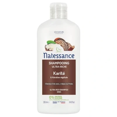 Imagen de NATESSANCE Shampooing Crème Karité/Kératine Végétale 250 ml