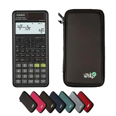 Imagen de CALCUSO Paquete Básico Negro con Calculadora Casio FX 87DE Plus 2 (Alemán)