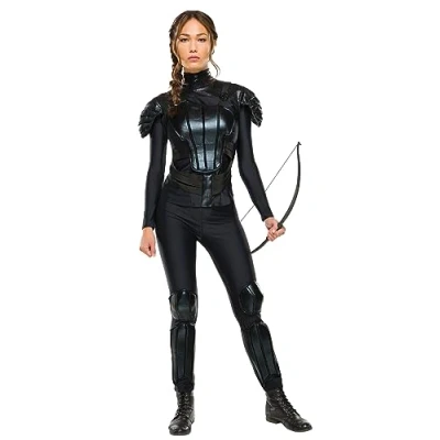Imagen de Disfraz de Lujo Katniss, la película «Los Juegos del Hambre», Rubie&#039;S, Talla Grande (Pecho 102 a 107 cm, 89 97 Entrepierna 76 cm)