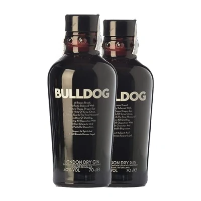 Imagen de Ginebra Bulldog Gin Botella Misil 1 L (Caja de 2 L)