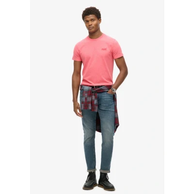 Imagen de Superdry Shirt Essential Logo EMB tee Punch Pink Marl M Hombre