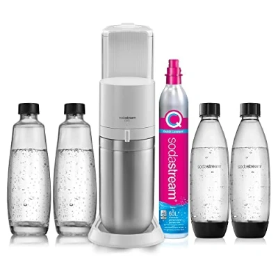 Imagen de Sodastream Duo Megapack Gasador de agua para hacer con gas, blanco, 31 x 16 44 cm, 6 kg