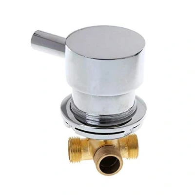 Imagen de AFUDER mezclador Para Cabina de ducha válvula mezcladora agua fría y caliente, grifo salida dos en uno G1 / 2 &quot;para