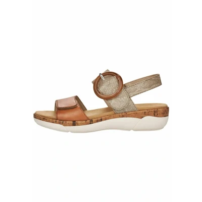 Imagen de Remonte R6853, Sandalia Mujer, Noccia/Lehm Met, 38 EU