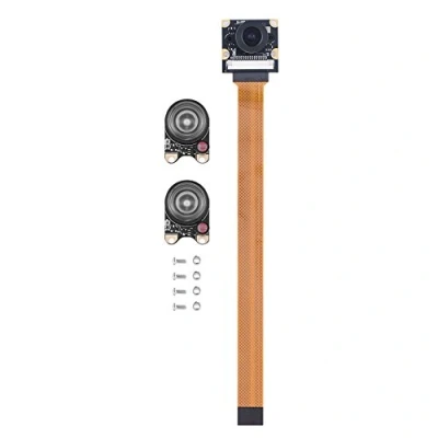 Imagen de VBESTLIFE Módulo de cámara visión Nocturna 5 MP con 2 Luces Relleno para Zero, admite grabación 1080p a 30 fps, 720 p 60 fps y 640x480p 60/90