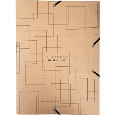 Imagen de Exacompta Ref. 55847E Eterneco Paquete de 5 camisas elásticas bolsillos con 3 solapas Maxi Capacity en tarjeta recubierta aceite vegetal dimensiones 24 x 32 cm para tamaño A4 Visual a