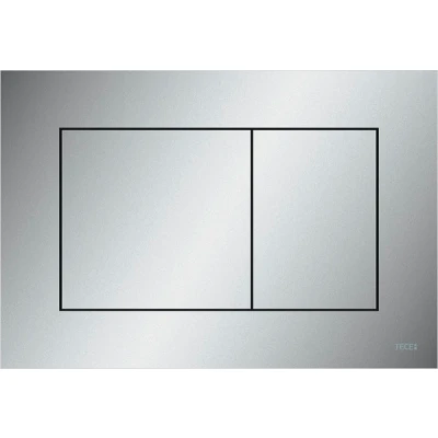 Imagen de Tece Now 9240402 Placa de accionamiento para inodoro (cromo mate, tecnología dos cantidades, se puede usar por arriba y delante), color gris