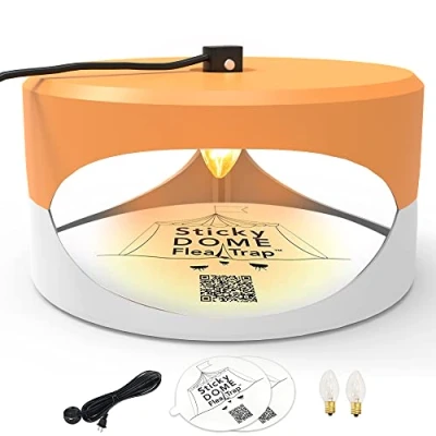 Imagen de ASPECTEK Trampa para Pulgas, Mata Chinches, Libre de Químicos, Uso en Interiores, Paquete 2 Discos Adhesivos